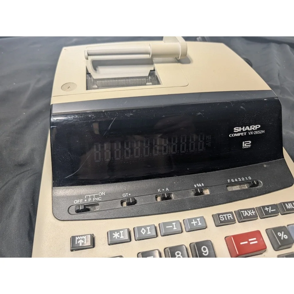 VTG Sharp VX-2652H Printing Calculator Commercial Desktop‎ Adding Machine